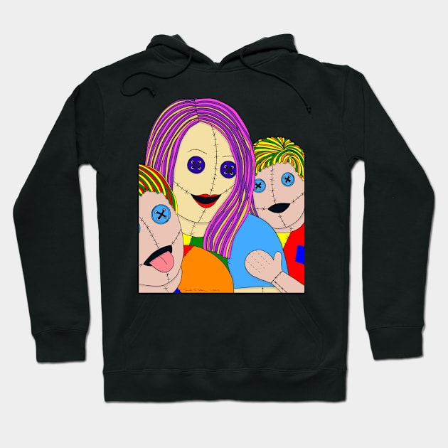 Ragdoll Family Portrait Hoodie by Sashibala